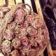 100 Vintage Roses Wedding Flower Basket Aisle Runner Decorations Dusty Pink Peach