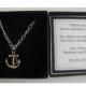 Page boy Usher thank you Anchor necklace and personalised in gift box