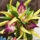 Hawaiian Orchid Hair Clip For Hula Dancer, Wedding, Beach Party Hair Accessories, Gift Idea, Hand Made Flowers.