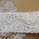 1.57" wide White Stretch Lace, elastic lace trim for baby headband, lingerie, 2 Yards