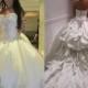 New Arrival 2015 Custom Made Luxury Crystal Court Train Wedding Dresses Rhinestone Appliques Beads Lace-up Ball Gown Bridal Dresses Online with $158.84/Piece on Hjklp88's Store 