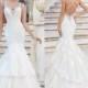 New 2015 Romantic Wedding Dresses Mermaid Lace Sexy Spaghetti Strap Applique Beads Criss Cross Sweep Train Dresses Beautiful Wedding Gowns Online with $116.11/Piece on Hjklp88's Store 
