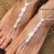 Wedding CRYSTALLIZED - Swarovski Elements Barefoot Sandals,bridal foot jewelry,beach wedding accessory,beach shoes,barefoot crystal sandals