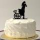 PERSONALIZED Wedding Cake Topper With YOUR Initials of the Bride & Groom in a Wedding Ring Design SILHOUETTE Cake Topper