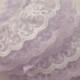 Clearance!  Two Layer Gathered Lace In Lavender & White 2 Inch Wide 3 Yards Long