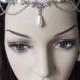 Floral Pearl Renaissance Medieval Celtic Circlet Headpiece Headdress Wedding Hair Accessory