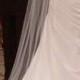 Straight cathedral length Wedding Bridal Veil 108 inches white, ivory or diamond