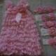 Pink petti dress-Lace Baby Dress-Pink Baby Dress- Girls Birthday Outfit- Flower Girl Dress -Girls Dress-Baby Easter Dress-Flower girls dress