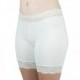 Soft Cotton Biker Shorts Ivory Lace Underwear