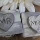 Mr & Mrs Ring Bearer Boxes You Pick Your Colors  Romantic Antique Vintage Inspired Cottage Chic  Alternative Ring Pillow
