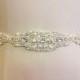 Big Sale - Wedding Dress Sash Belt - Crystal Pearl Sash Belt = 16" long
