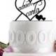 ON SALE !!! Wedding Cake Topper - Wedding Decoration- Monogram Cake Topper - For Love - Anniversary Cake Topper - Birthday Cake Topper