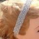 Rhinestone Beaded Bridal Headband - Rhinestone Wedding Veil - Wedding Headpiece