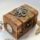 The Kraken Treasure Chest - Nautical Engagement Ring Box - Pirate Treasure Chest - Ring Bearer Box