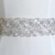 Reserved for Stephanie - Jewel Embellished Swarovski Crystal Bridal Belt / Sash - "JUSTINA" - L