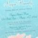 Printable Beach Bridal Shower Invitation - beach bridal shower, rustic beach bridal shower, beach wedding invitation, starfish invitation