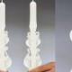 Taper candles - Unity Candle set - Wedding candles - White candles