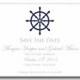 Nautical Save the Date Card Template-"Nautical Wheel" Printable Save the Date Card-INSTANT DOWNLOAD-Microsoft Word Format