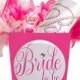 Bride Button & Sash Gift Set, Bride's Gift, Bridal Party Set