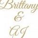 Monogram- Custom  Wedding Signs STENCIL- 4 Sizes-  Create your own Monograms on Wedding Signs, Tote Bags, Wedding Cakes, Aisle Runners!