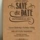 DIY Kraft Paper Wedding Save-the-Date - Handlettered Rustic Love - Printable PDF Template - Instant Download