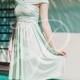 Short Straight Hem Bridesmaid Dress Infinity Dress Mint Knee Length Convertible Dress Multiway Wrap Dress