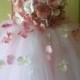 Flower Girl Dress, Tutu Dress, Blush Pink Dress, Ivory Dress, Flower Top, Photo Prop