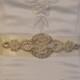 Wedding Sash, Rhinestone Bridal Sash, Black, Ivory or White  Wedding Belt,  Rhinestone Applique. Bridesmaid Sash