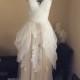 One of a kind wedding dress- soft white champagne dress -size S- ready to wear