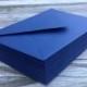 50 A7 5x7 or 4Bar Envelopes Night Dark Navy Blue Paper Source Invitation Envelopes Euro Pointed Flap Bridal Baby Shower Wedding Invitation