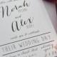 Modern wedding invitations, simple, preppy wedding