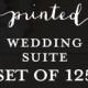 Printable Wisdom - Printed Wedding Invitation Suite - Set of 125