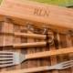 Personalized Grilling Set with Bamboo Case - Grilling Tools for Dad - Father's Day Gift - Groomsmen Gift - RO112