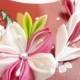 Fuchsia Pink Cherry Blossom -- Silk Kanzashi Flower Hair Clip
