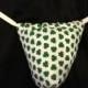 Mens WHITE IRISH SHAMROCK G-String Thong Male Lingerie St. Patrick's Day Parade Underwear