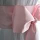 Pink / Light pink wedding sash, bridal sash, bridesmaid sash, bridal belt, dress sash, gown sash, 3 inch satin