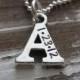 personalized initial necklace - customize with date