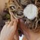 Floral Hair Comb, Small Bridal Flower, Wedding Flower Hair Clip, Brooch with Pearls, Swarovski Crystals, No 1002F2.5, Wedding Hair Accessory