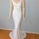 RESERVED Sarah Bohemian Wedding Dress HANDMADE Crochet Lace Wedding Gown MERMAID wedding Dress Sz Small