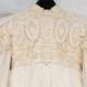 SALE! Edwardian Dress, Size 4-6 Dress, Lace Wedding Gown, Empire Waist Gown, 1970's Wedding Dress, Dress Train Veil