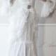 Vintage Victorian Style White Lace Wedding Bridal Dress Chic Fashion - Pure white lace wedding dress