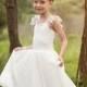 Maxi Ivory Flower Girl Dress, Wedding Dress