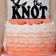 Tied the Knot Anchor Wedding Cake Topper - Monogram cake topper Personalized Cake topper Acrylic Cake Topper