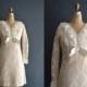 SALE - 30% OFF Danae / 60s short wedding dress / lace dress