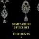 Chandelier Bridal Jewelry Set, Art Deco Gatsby Wedding, Art Nouveau Earrings, Swarovski Crystal Necklace, EMPIRES A