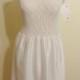 Vintage Nightgown JC Collections Wedding White Negligee With Mesh Bodice Size 12 Medium New With Tags