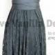 Bridesmaid Dress Infinity Dress Charcoal Grey Lace Knee Length Wrap Convertible Dress Wedding Dress