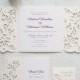 Lace Opulence Laser Embossed Invitations With Personalization