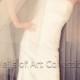 NWT 4T Knee Semi-Waltz Bridal Wedding Veil Cut Edge VE183 white ivory