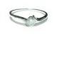 Gold Filled Swarovski Crystal Ring White Gold White Crystal Ring Promise Ring Engagement Ring Solitaire Ring April Birthstone Ring Gold Ring